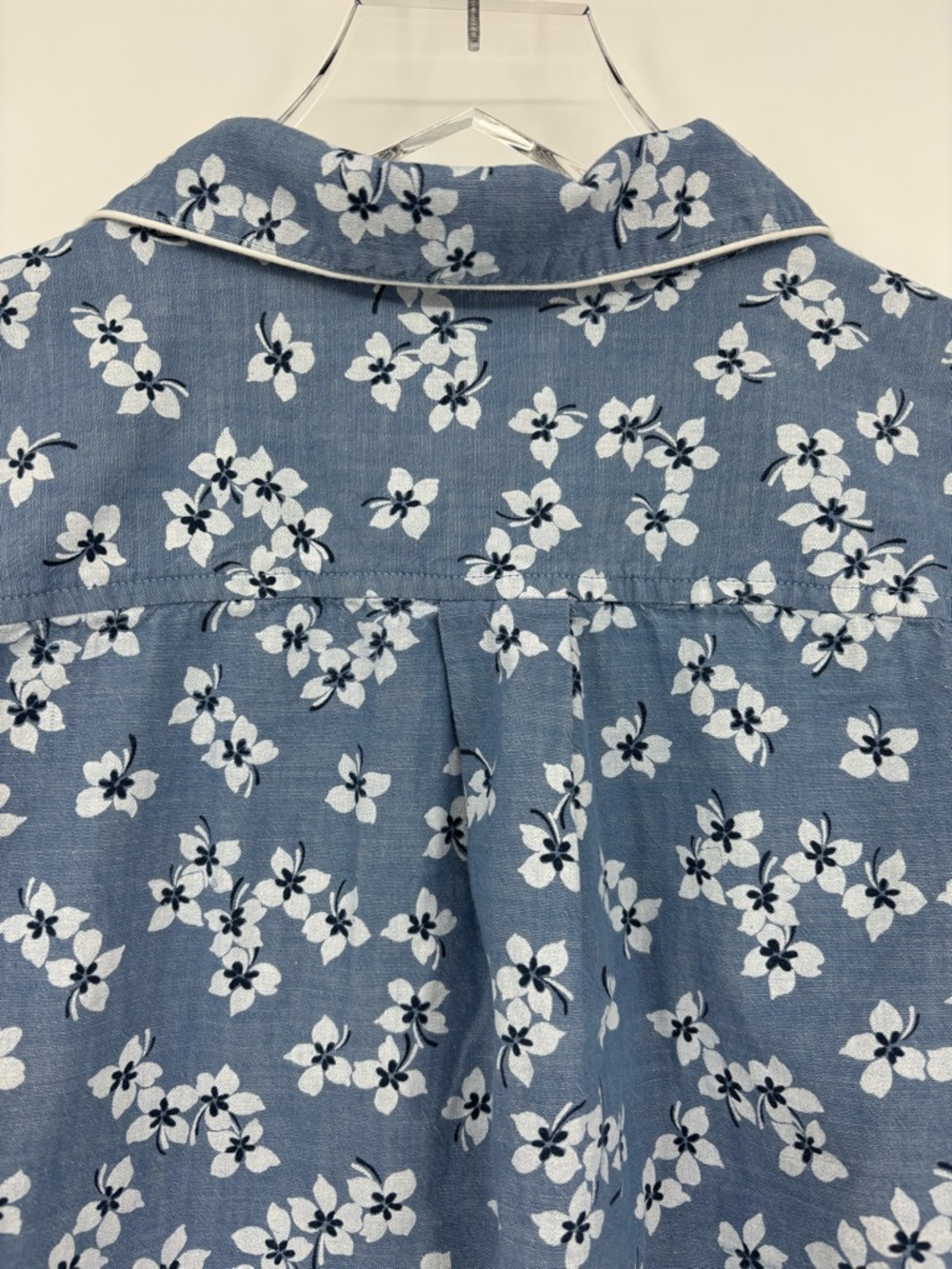 Draper James Land End Floral Chambray Pajama Set - Picture 7 of 16